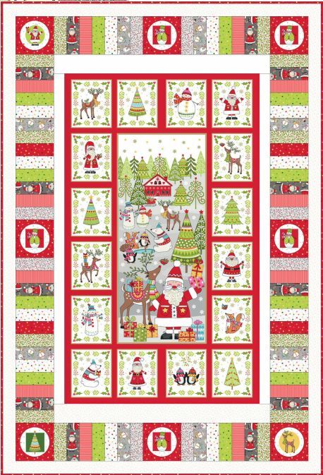 Festive Christmas 2019 Quilting Fabric by Makower