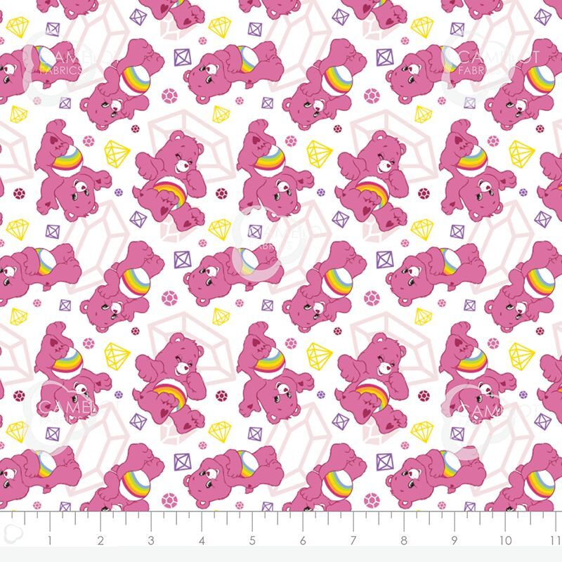 Sparkle and Shine Licensed Care Bear Fabric by Camelot