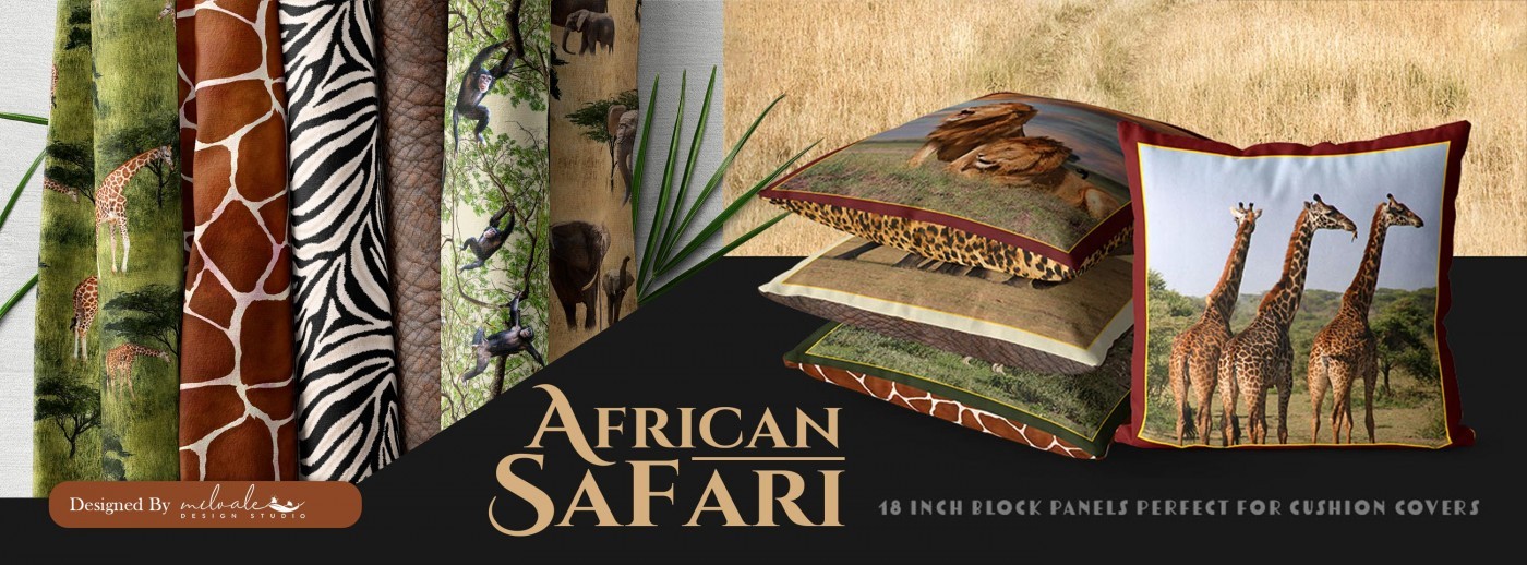 Kuumba - African Fabric & Animal Print Patchwork Patterned Adhesive Vinyl