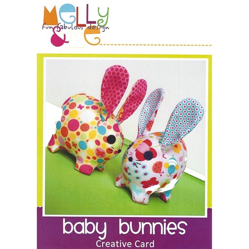 Baby Bunnies Girl to make 2 Soft Bunny Toys Kit