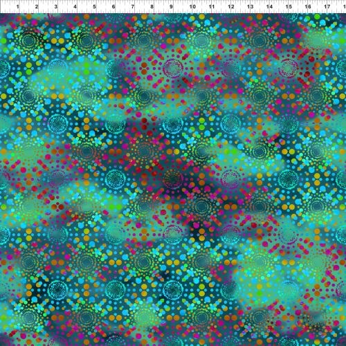 Dreamscapes II Dot Burst Teal