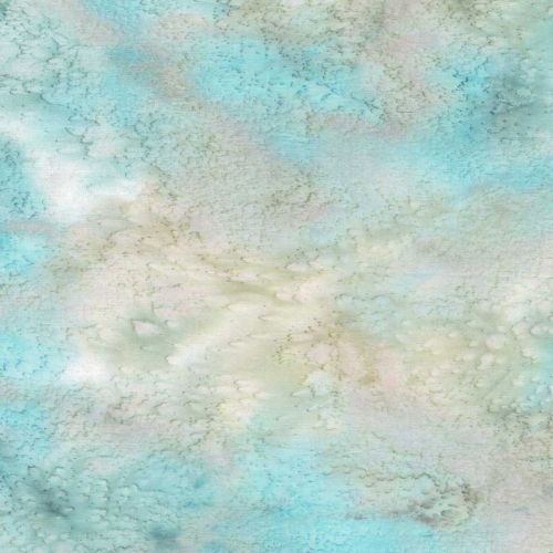 Dewdrops Metallic Pastel Blue Natural Sheer Gold