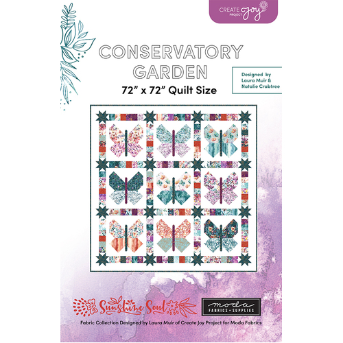 Sunshine Soul Conservatory Butterfly Quilt PATTERN ONLY