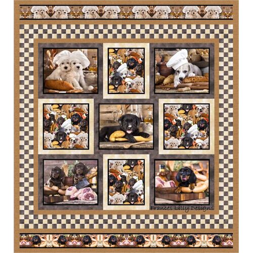 Adorable Dogs Quilt Pattern Only Frances Lilly Design