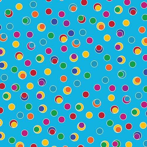 Colour Splash Dot in Dot Blue Multi 6526