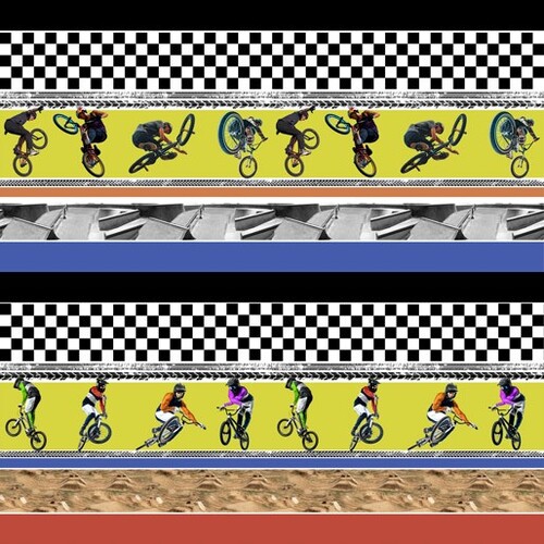 Bunny Hop Mania BMX Bike Riders Stripe 1115C