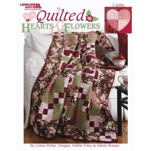 Super Sale Quilted Hearts & Flowers Debbie Foley & Valerie Pattern Book