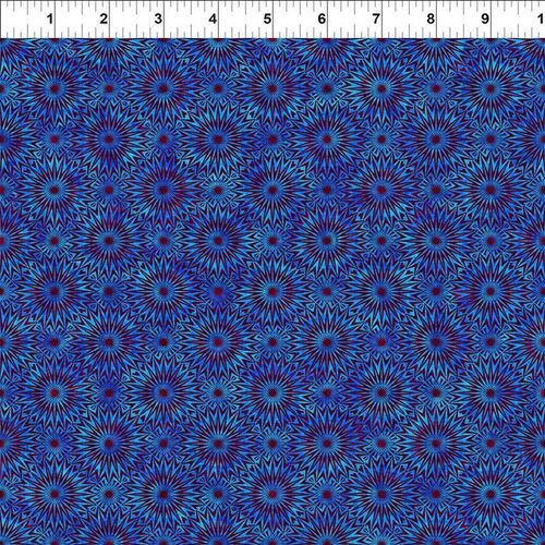Fabric Remnant- Cosmos Starburst Royal 58cm