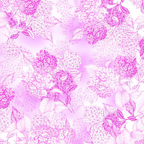 Michael Miller Hydrangea Dreams Toille Pink CX11762-BLUS-D