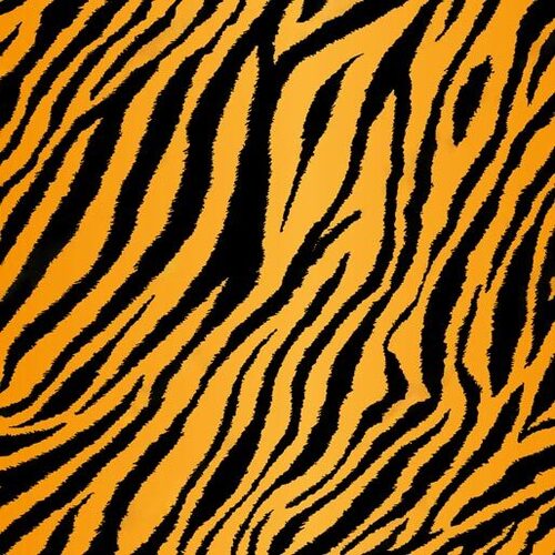 Fabric Remnant-African Safari Tiger Skin Animal Print 63cm