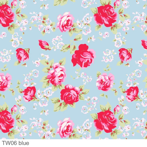 Tanya Whelan Posie Scattered Roses TW06-Blue