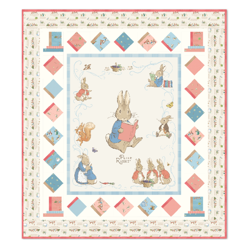 The Tale of Peter Rabbit Beatrix Potter Panel Quilt Kit #1