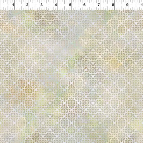 Fabric Remnant- Diaphanous Digital Trellis Gossamer 98cm