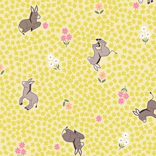 Super Sale Dinkey Donkeys Floral Yellow LEA535 001 