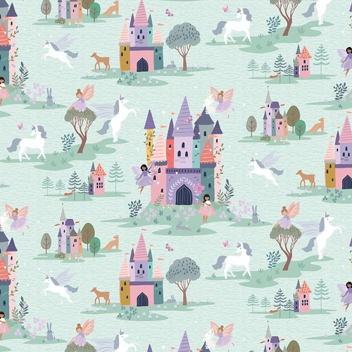 Super Sale Make a Little Magic Fairy Castles Unicorns D2331 AQUA