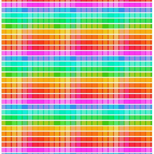 Super Sale Colour Theory Rainbow Squares TTCD2614