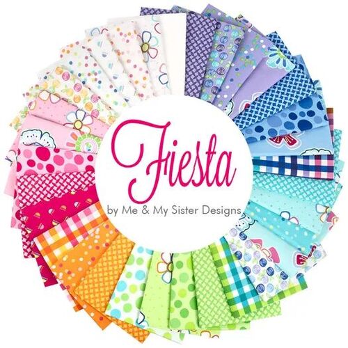 Moda Fiesta Bright 5" Fabric Charm Squares