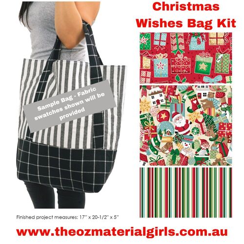 Christmas Wishes Grocery / Handbag Kit - Beginner