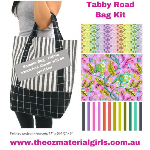 Tula Pink Tabby Road Grocery / Handbag Kit - Beginner