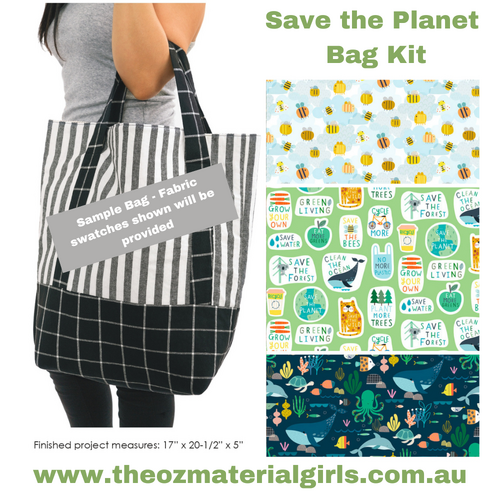 Save the Planet Grocery / Library / Handbag KIT 