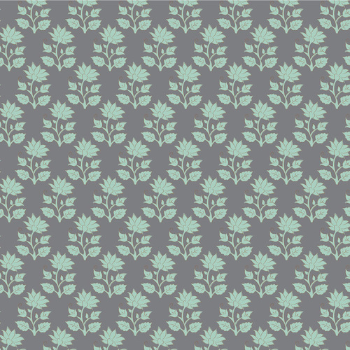 Tilda Sanctuary Tonal Blender Floral Mira Mint Slate 110111