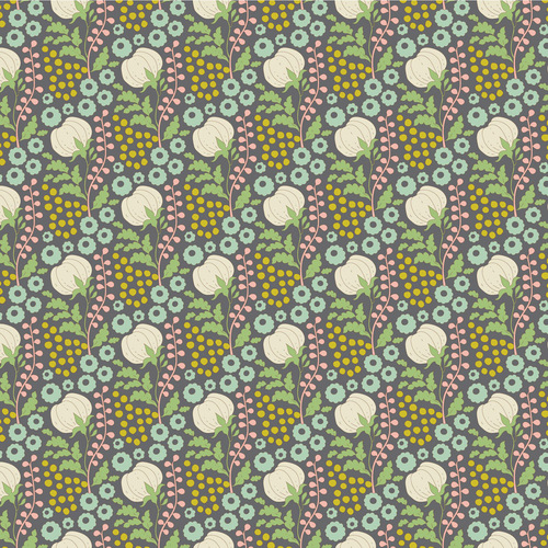 Tilda Sanctuary Floral Buds Cottonfield Greygreen 100579