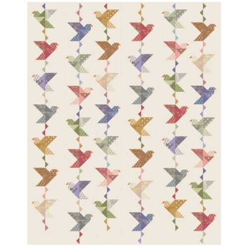 Tilda Sanctuary Paperbird Quilt Kit Putty White