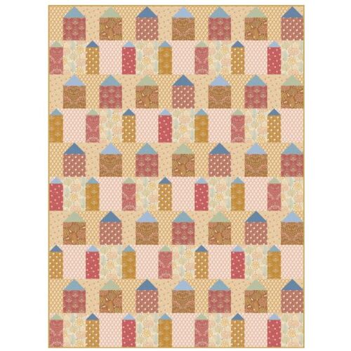 Tilda Sanctuary Patchwork Houses Quilt Kit Warm