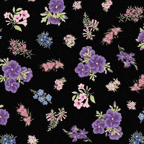 Under The Australian Sun Floral Purple/Black 0017-20