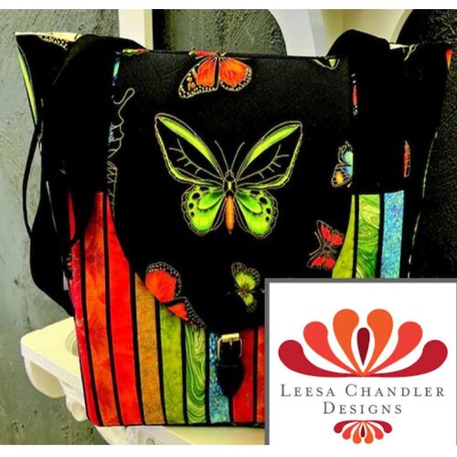 Under The Australian Sun Butterfly Black Designer Tote Bag Kit