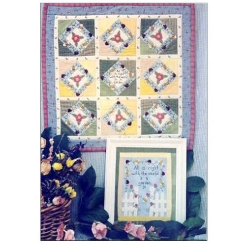 Bareroots Flower Garden Wall Quilt Stitchery Pattern