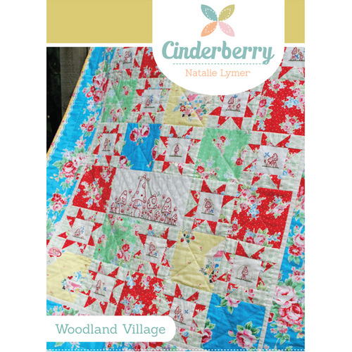 Cinderberry Stitches Woodland Village Stitchery Quilt Pattern 