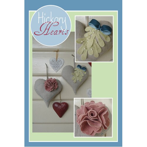 May Blossom Hickory Hearts Decorations Felt Pattern