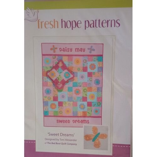 Daisy May Sweet Dreams Quilt Pattern 36.5" x 50.5"