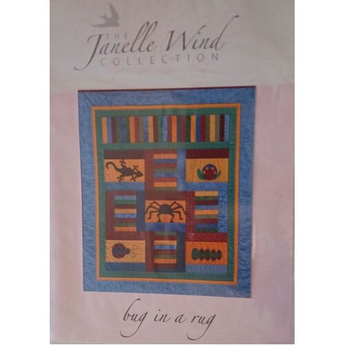 Janelle Winde Bug in a Rug Quilt Pattern  38" x 44"