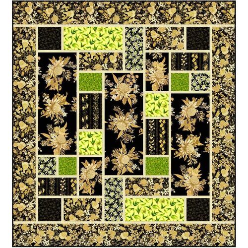 UTAS Southern Jewels Quilt Kit Black/Cream