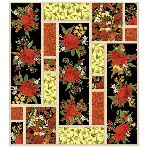 UTAS Southern Jewels Quilt Kit Red/Black