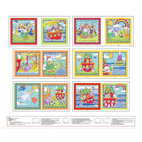 Noah's Story Novelty Soft Book 36" Panel Multi 9459P-168