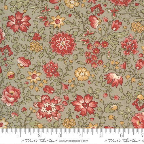 Fabric Remnant-Moda Jardin De Fleurs Floral Roche 80cm