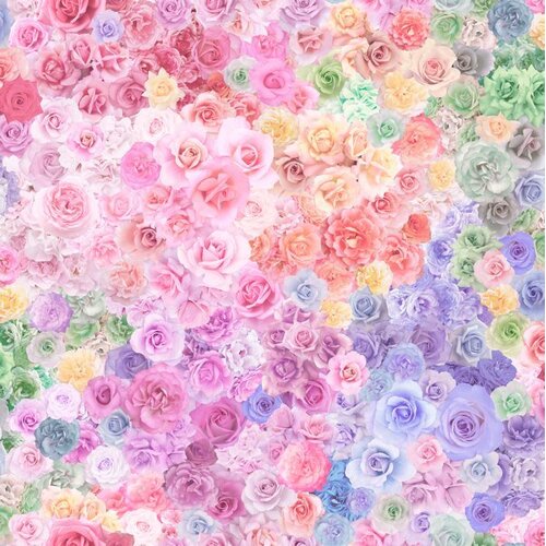 Fabric Remnant-Moda Gradients Parfait Posie Party Floral 55cm