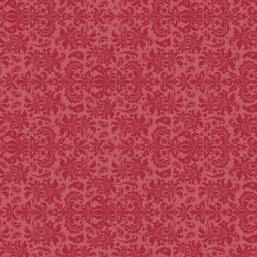 Devonstone Butterfly Bouquets Damask Red DV6041