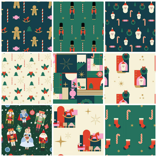 Devonstone Very Merry Christmas Fabric Bundle