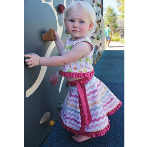 Super Sale Peaches Skirt & Top Pattern Size 1-10 PATTERN ONLY