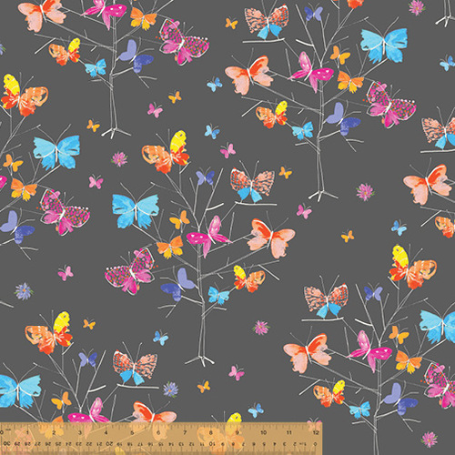 Super Sale Tree of Life Butterflies Charcoal 50988-3