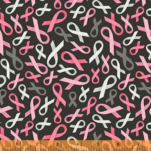 Super Sale Patches of Hope Pink Ribbons Black 53212-5