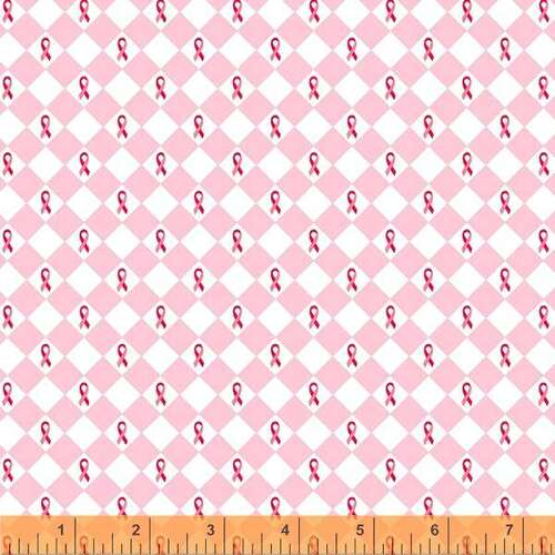 Super Sale Patches of Hope Pink Ribbons Diamonds White 53211-3