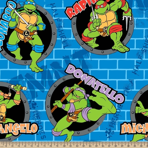 Fabric Remnant-Licensed Teenage Mutant Ninja Turtles 57cm