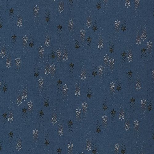 Fabric Remnant- Wishwell Moonlight Shooting Stars 62cm