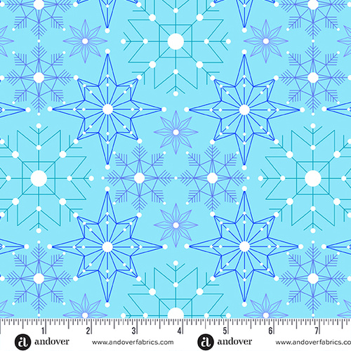 Century Prints Deco Frost Crystalize Aurora Blue CS-1113-LB