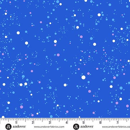 Century Prints Deco Frost Spots Snowfall Flurries Blue CS-1112-B